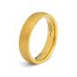 Preview: 5 mm Titanring mit facettiertem Goldfinish - Pulso Gold